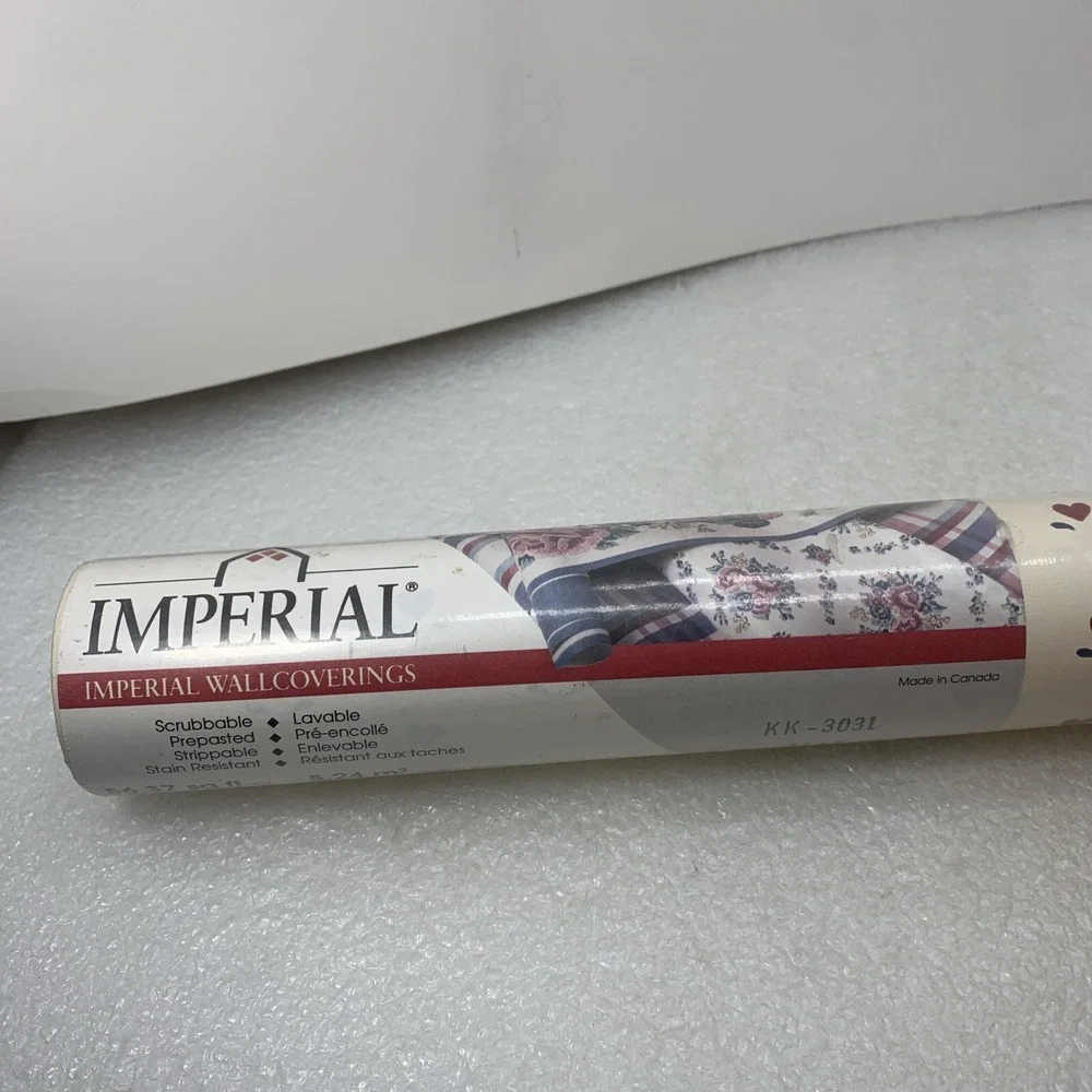 Imperial Wallpaper Roll‎ KK-3031 Red Hearts Pre-Pasted 56.37 sq ft, New